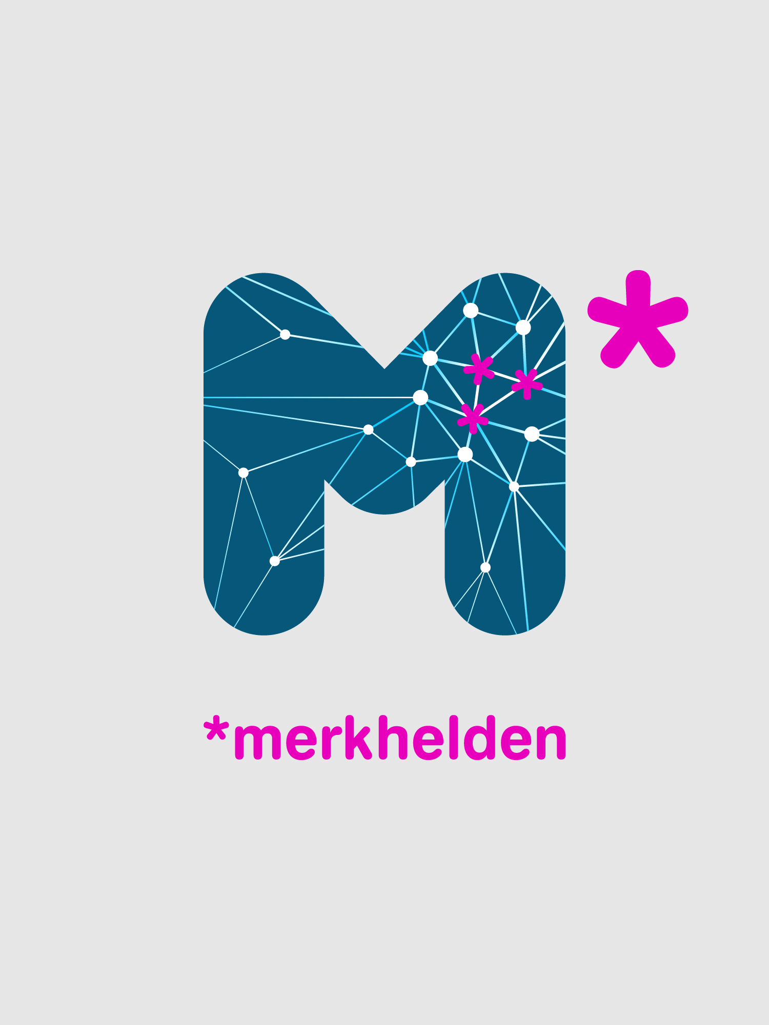 Merkhelden logo animatie M-space