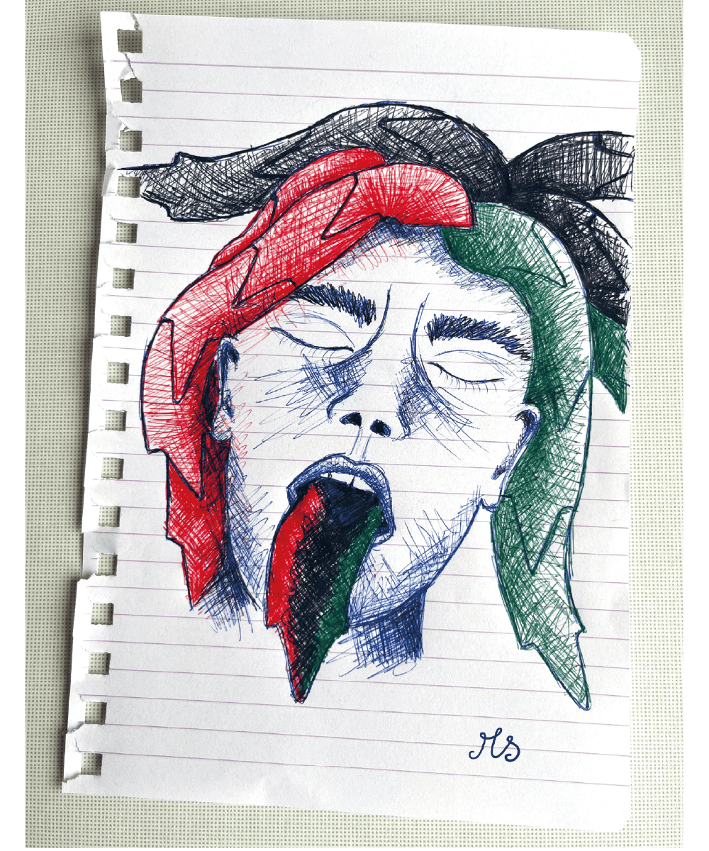 Deze illustratie visualiseert de frustratie van patiënten binnen de geestelijke gezondheidszorg. Het gaat over het feit dat ze voor alles een apart 'ticket' moeten trekken. Wat neerkomt op veel wachttijd. Gemaakt bij een artikel over de wens naar een combiticket.