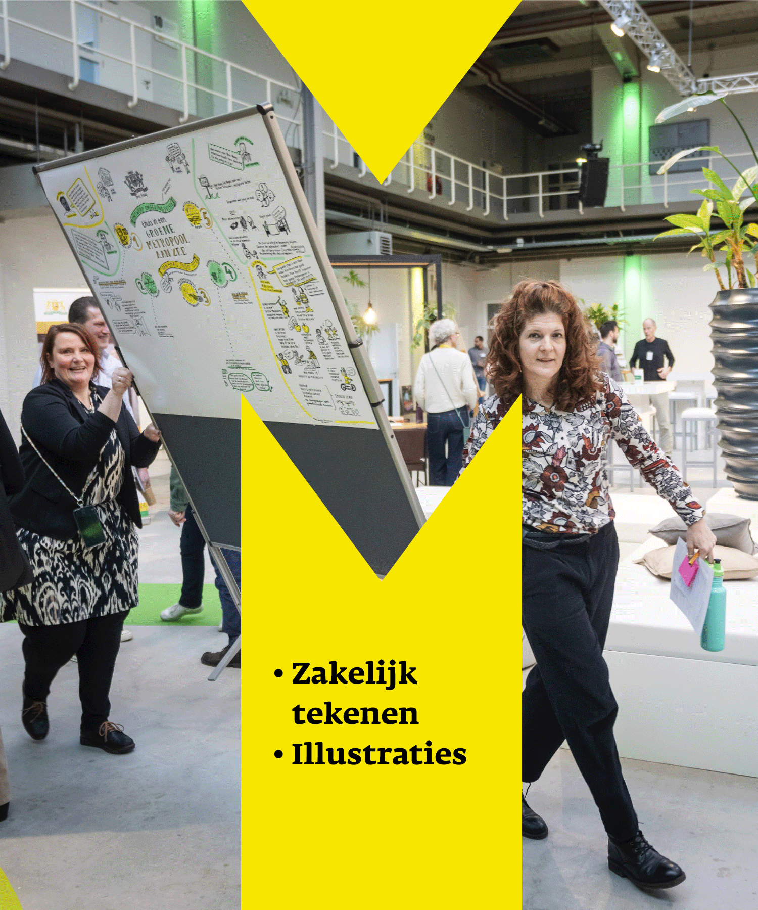 M-space visual creatives zakelijk tekenen illustraties