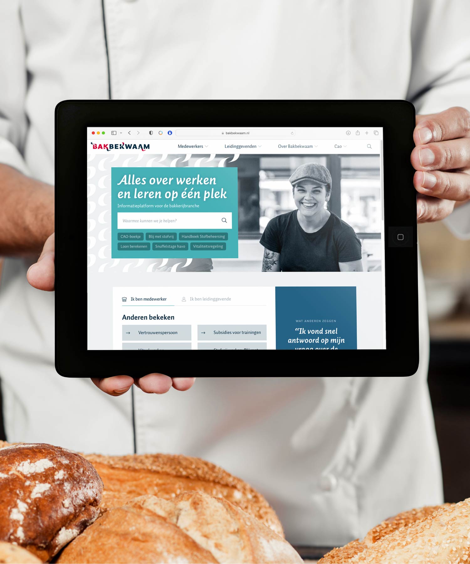 Bakbekwaam website M-space