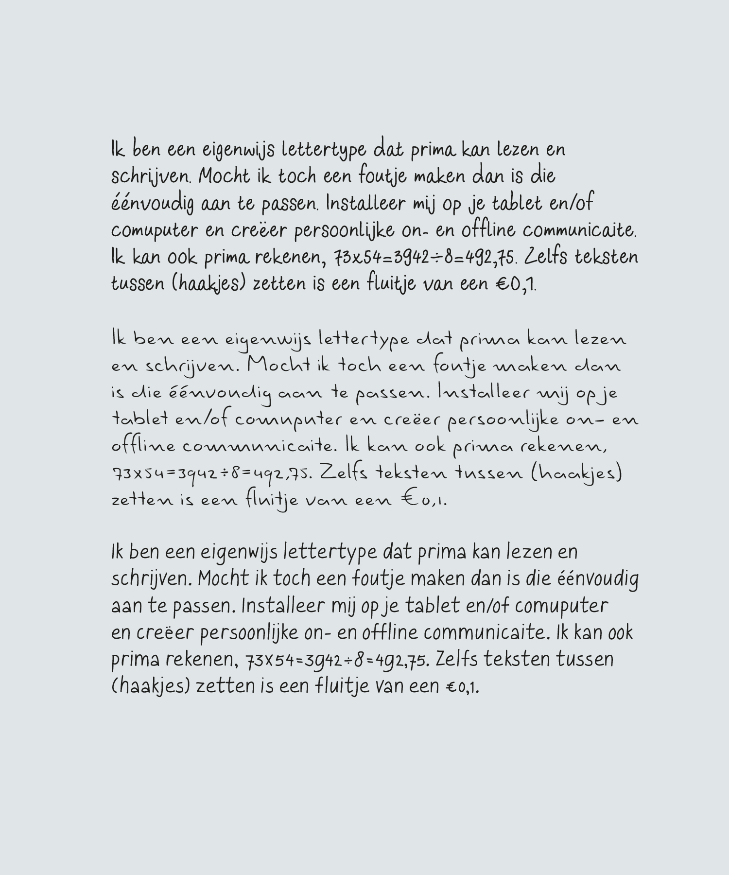 M-space digitaal handschrift